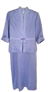 Jessica Howard 2 pc. Maxi Dress Suit Sz.16 Periwinkle Polyester Fully Lined NWT - Picture 1 of 21