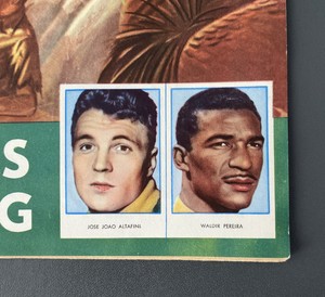 1958 Swedish Rekord Journal-Hand Cut Jose Altafini / Waldir Pereira Brazil Card