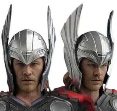 Casco Thor Acero Suave Ragnarok Película Usable Casco Armadura con Soporte de Madera Foto 1 de 4