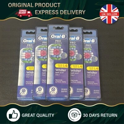 Oral-B Braun Toothbrush Heads | 3D White –Affordable Price Multi-Pack 4/8/20