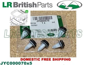GENUINE LAND ROVER HOOD FRONT GRILLE CLIPS RANGE ROVER 03 -12 SET OF 5 JYC000070 - Picture 1 of 6