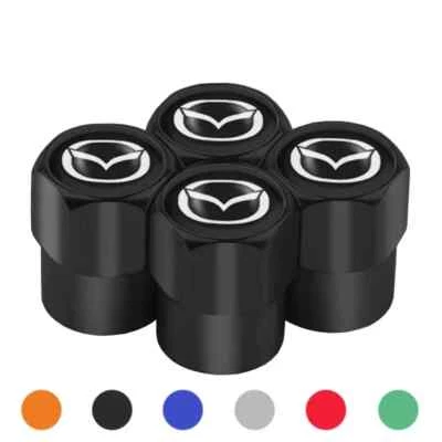 4pcs Car Wheel Tire Valve Caps Stem Case With Auto Styling For Mazda 2 3 6 5 - Image 1 of 4