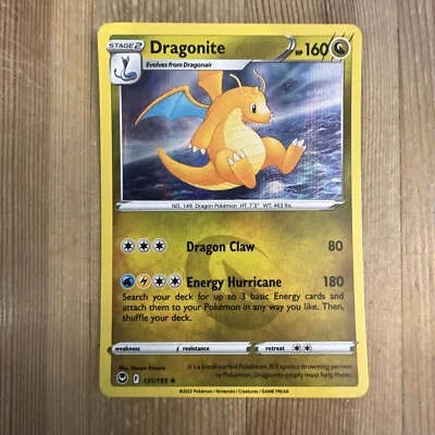 Pokémon TCG Dragonite Silver Tempest 131/195 Holo Holo Rare - Image 1 of 2