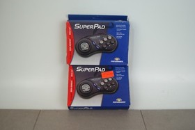 Lot of 2 SuperPad Controller For Sega Genesis & Sega CD by Performance Sealed