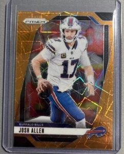 Josh Allen 2024 Prizm Orange Lazer #28 Sp Bills Short Print - Picture 1 of 6