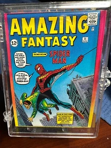 Juego base de 90 cartas de Spider-Man 30 aniversario imágenes de cómic 1992 casi nuevo-como nuevo - Imagen 1 de 3