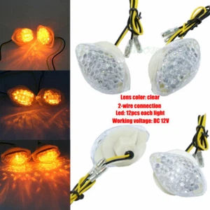 1.9" Turn Signals plastic Mini Light For Honda CBR 1000 RR 2004 05 06 2007 Clear - Picture 1 of 5