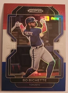 2022 Panini Prizm Baseball Red White & Blue Prizm Bo Bichette Toronto Blue Jays - Bild 1 von 2