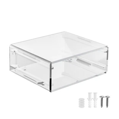 For Mac Mini M4(2024) Acrylic Case Stand Desk Bottom Wall Storage Base Bracket - - Image 1 of 4