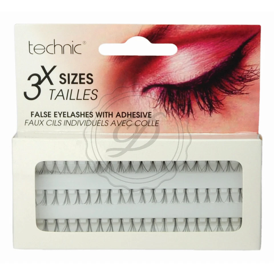 Technic Individual Eyelashes - False Fake Single 3 Sizes Volume Length Glue Inc - Image 1 of 1