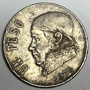 # C5217    MEXICO   COIN,     ONE PESO   1976 - Picture 1 of 2
