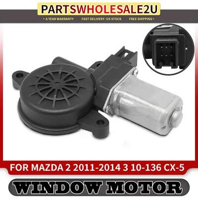 Rear / Front Right Side Power Window Motor w/6-Pins for Mazd 2 3 Sport 6 CX-5 3 - Image 1 of 4