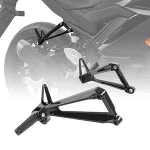 Rear Passenger Footpeg Footrest Bracket Set Fit For Yamaha YZF-R3 2015-2025 - Picture 1 of 7