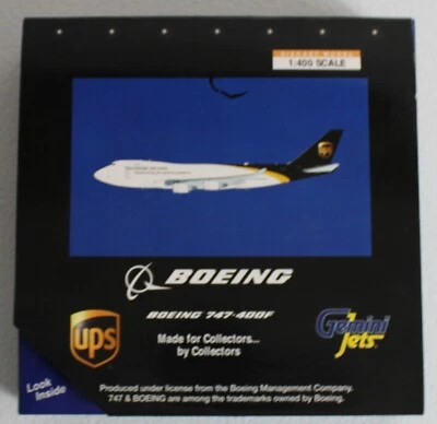 1:400 Scale Gemini Jets GJUPS861 Die-Cast UPS Boeing 747-400F Aircraft N570UP - Image 1 of 4