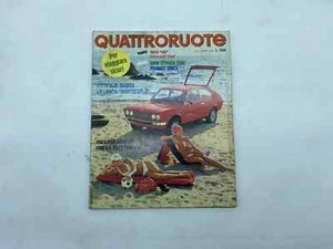 RIVISTA QUATTRORUOTE ANNATA 1975 AGOSTO GIORNALE LIBRO - Imagen 1 de 6