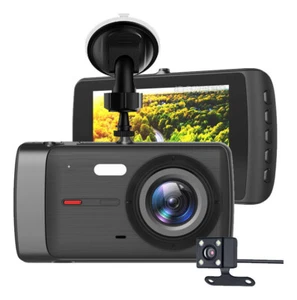 1 set Front/rear Dual Lens Hd Car Mounted 4-inch Large Screen Dvr - Picture 1 of 3