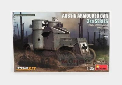 1:35 Miniart Austin Pattern Military Tank German 1918 Kit MA39010 Modellino - Immagine 1 di 2
