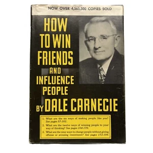How To Win Friends And Influence People Dale Carnegie 95th Printing Nice DJ - Foto 1 di 19