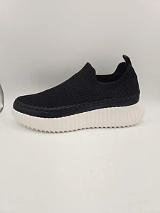 Steve Madden Samarah Black Fashion Slip On Sneaker Womes Size 8.5 New In Box - Picture 1 of 8