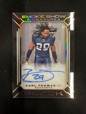 2022 panini black earl thomas gold smoke show signatures /10 SM-ETH SEAHWAKS