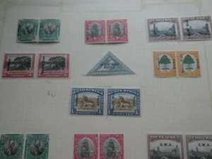 SOUTH WEST AFRICA FINE MINT COLLN ON LEAVES KGV-KGV1 - CAT £205 - Picture 1 of 5