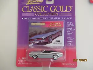 1:64 Johnny Lightning Classic Gold 1971 Dodge Challenger Cabrio silber - Bild 1 von 2