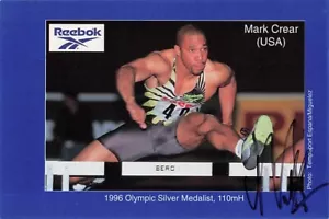 Mark Crear USA UH Athletics Olympics Original Autograph Card 8010 D - Picture 1 of 1