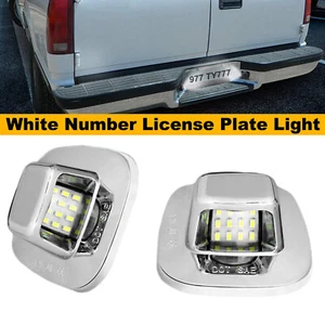 Luz de matrícula de lente transparente LED completa para camioneta Chevy C/K 1500 2500 3500 2 un. - Imagen 1 de 9