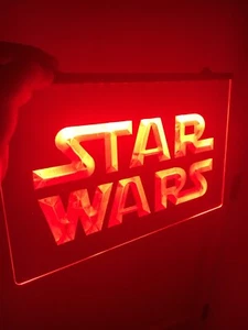 STAR WARS Logo LED light Neon Sign for Game Room,Office,Bar,Man Cave. NEW! - Picture 1 of 8