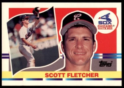 1990 Topps Big Scott Fletcher Chicago White Sox #207 2087 - Image 1 of 2