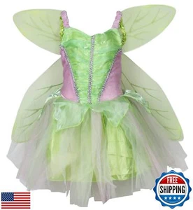 Petitebella Vestito Costume Fata 1-10 anni (Verde Chiaro, 2-4 anni) - Foto 1 di 3