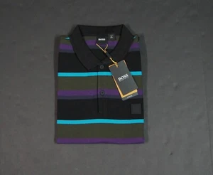 HUGO BOSS "PBlock" Regular Fit Striped Polo Shirts NEW NWT - Picture 1 of 7