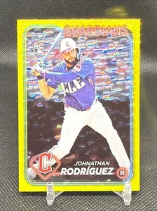 2024 Topps Update Series Johnathan Rodriguez Yellow Fractor #36 /50 #US283 Cle - Picture 1 of 5