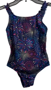 Cat & Jack Blue Fire Works Swimsuit Size KID’S S 6/6x - Picture 1 of 10
