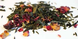 Té verde Sencha rosa cereza orgánico - Imagen 1 de 9