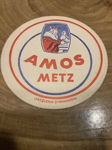 1950’s AMOS METZ Coaster Beer - Picture 1 of 3