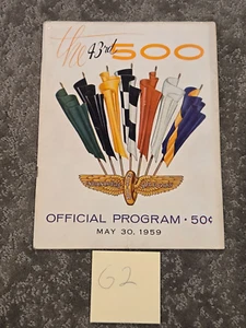1959 The 43th 500 - Official Program May 30, Indianapolis Motor Speedway Vintage - Picture 1 of 3