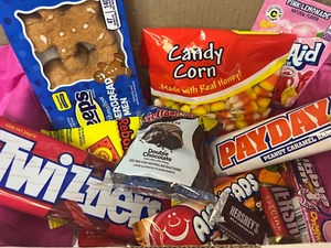 American USA Sweets Lolly Gift Box USA Candy MYSTERY Hamper 15 ITEMS - Picture 1 of 1