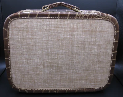 Vintage American Tourister Sloped Hard Sided Small Suitcase Mirror Travel Case - Image 1 of 4