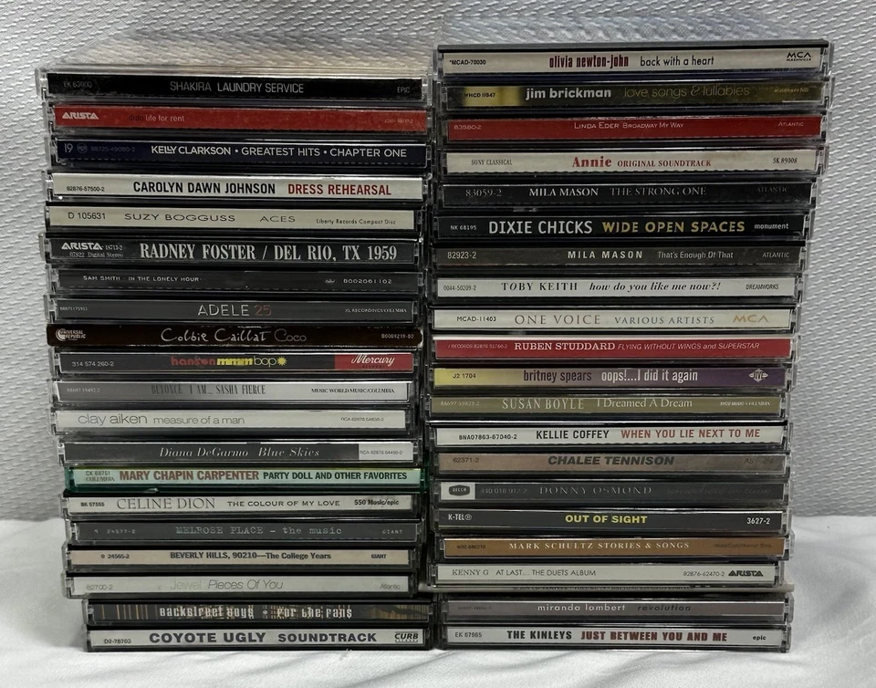40+ Lot Mixed Title Various Genre Music CDs 90s 2000s Soft Rock Pop Country Foto 1 de 4