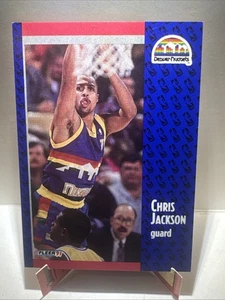 Tarjeta de baloncesto Fleer #49 Chris Jackson 1991-92 Denver Nuggets - Imagen 1 de 2