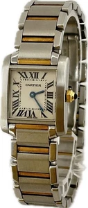 Cartier Tank Francaise SM W51007Q4 Elfenbein 20mm Quarz Damenuhr Excellet A4699 - Bild 1 von 12