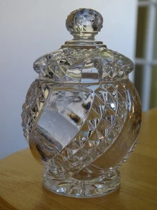 BACCARAT ANCIEN  MOUTARDIER EN CRISTAL MOULER  EPOQUE 1900 MODELE SERPENTINE - Imagen 1 de 12