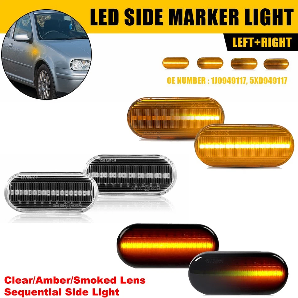 Switchback LED Side Sequential Marker Light For 1999-2004 Volkswagen Passat - Image 1 of 1