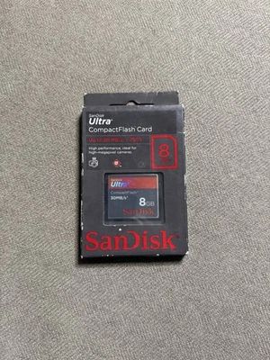 BRAND NEW - SanDisk Ultra CompactFlash 8 GB Memory Card 30MB/s (SDCFH-008G-AW46) - Image 1 of 2