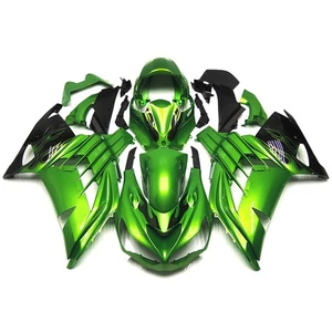 Kit de carenado negro verde para Kawasaki ZX14R Ninja 2012-2021 2020 carrocería cubierta - Imagen 1 de 9