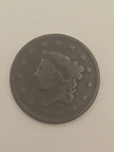 1838 Kupfer Krönchenkopf großer Cent - Bild 1 von 6