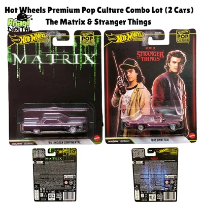 Hot Wheels Premium 2025 Pop Culture Stranger Things & Matrix  Combo Lot 2 - Image 1 of 4