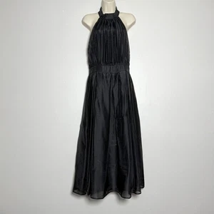 Vestido plisado grande negro de gasa ligero Freemarket Baltic Born para mujer - Imagen 1 de 11
