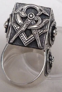 Freimaurer Ring SILBER- 925 - Bild 1 von 3
